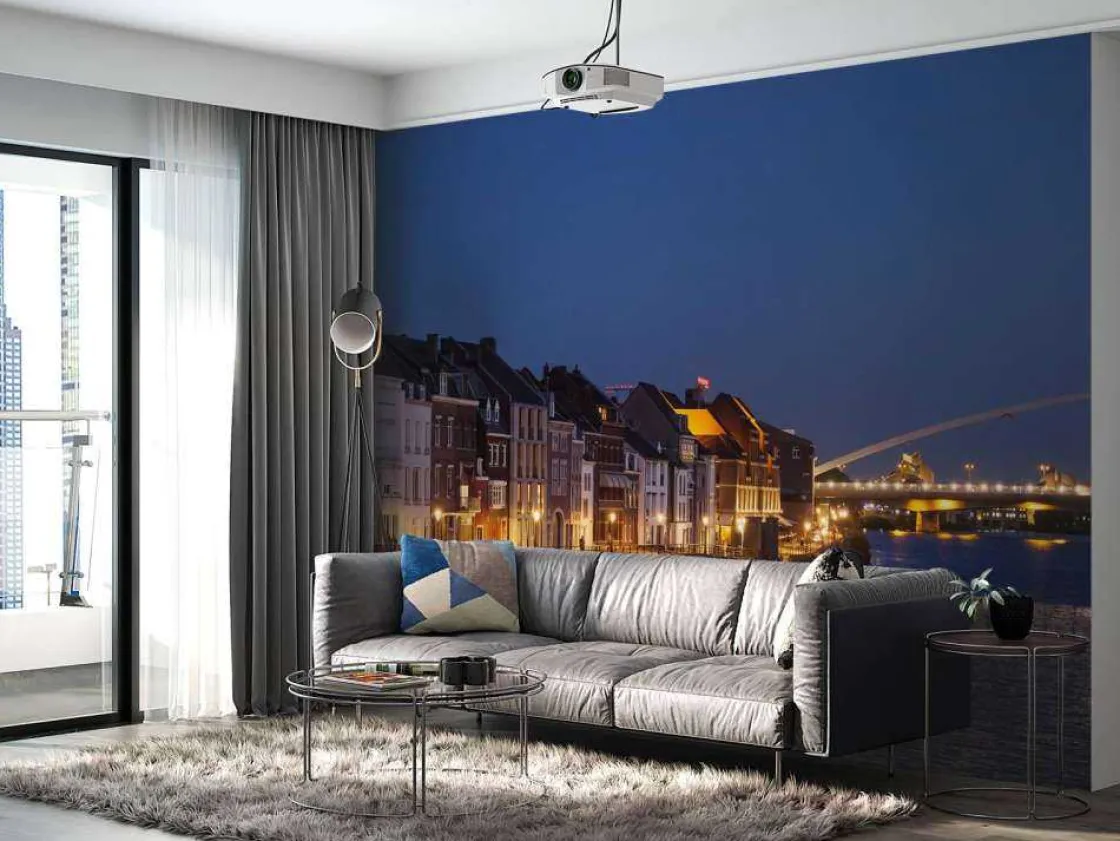 de_hoge_brug_in_de_avond__10.webp Clearance De Hoge Brug in de avond fotobehang Architectuur