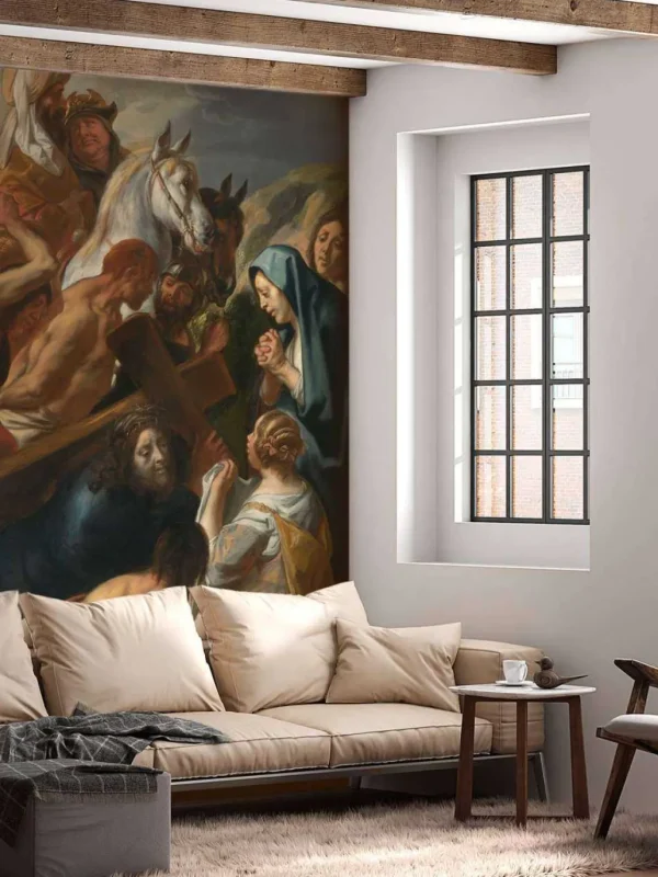 Online De Kruisdraging fotobehang Kunst & Design