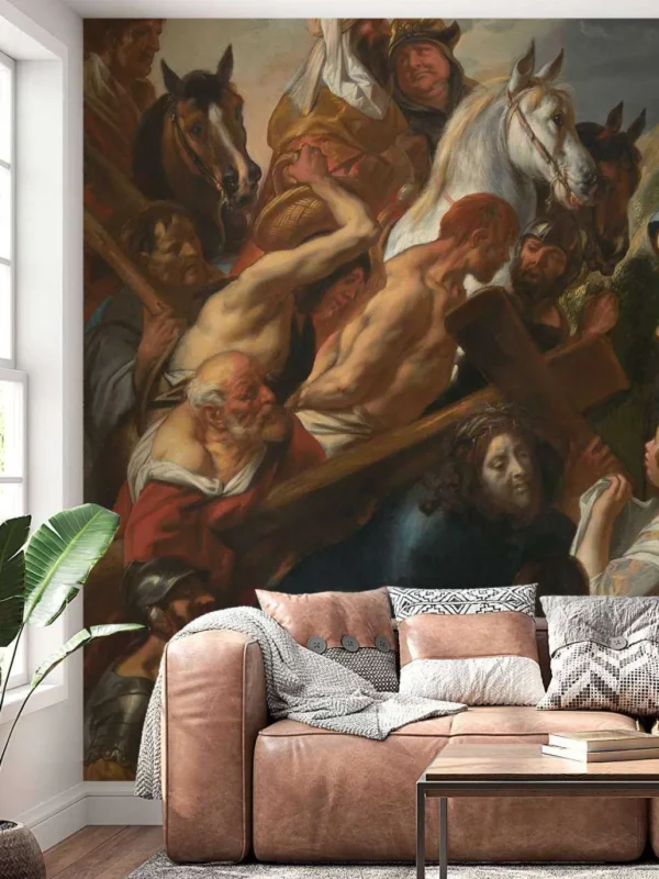 Online De Kruisdraging fotobehang Kunst & Design
