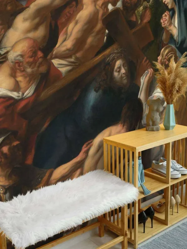 Online De Kruisdraging fotobehang Kunst & Design