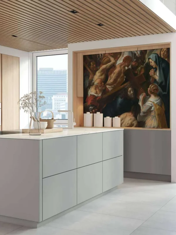 Online De Kruisdraging fotobehang Kunst & Design