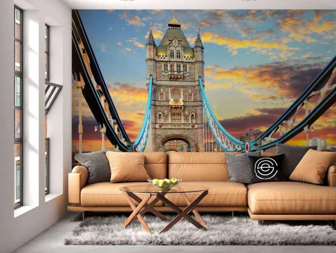 de_london_tower_bridge_bi_10.webp Discount De London Tower Bridge bij zonsondergang fotobehang Architectuur
