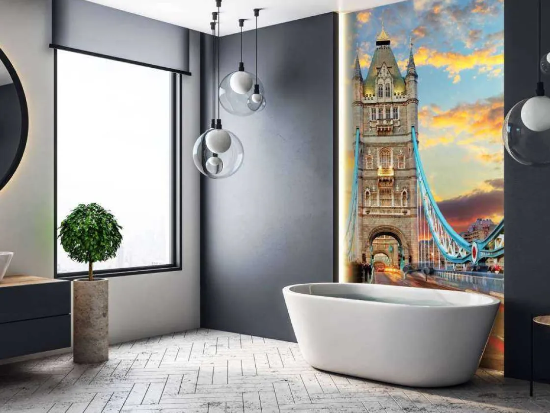 de_london_tower_bridge_bi_5.webp Discount De London Tower Bridge bij zonsondergang fotobehang Architectuur
