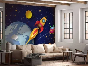 Discount De melkweg kinderdesign fotobehang Kinderkamer | Babykamer