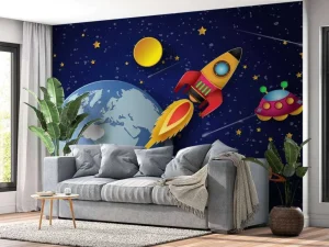 Discount De melkweg kinderdesign fotobehang Kinderkamer | Babykamer