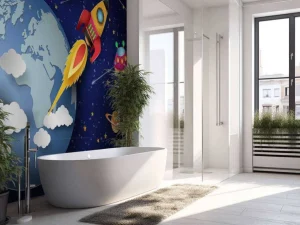 Discount De melkweg kinderdesign fotobehang Kinderkamer | Babykamer