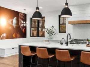 New De planeten om de aarde fotobehang Tienerkamer