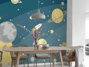 New De ruimte ontwerp voor kinderen fotobehang Kinderkamer | Babykamer