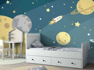 New De ruimte ontwerp voor kinderen fotobehang Kinderkamer | Babykamer