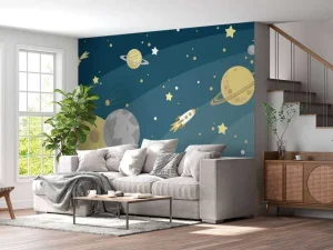 New De ruimte ontwerp voor kinderen fotobehang Kinderkamer | Babykamer