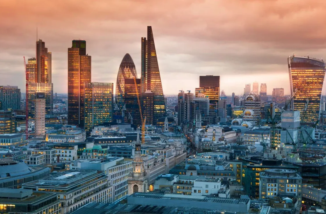 de_skyline_van_londen_fot_0.webp Online De skyline van Londen fotobehang Architectuur