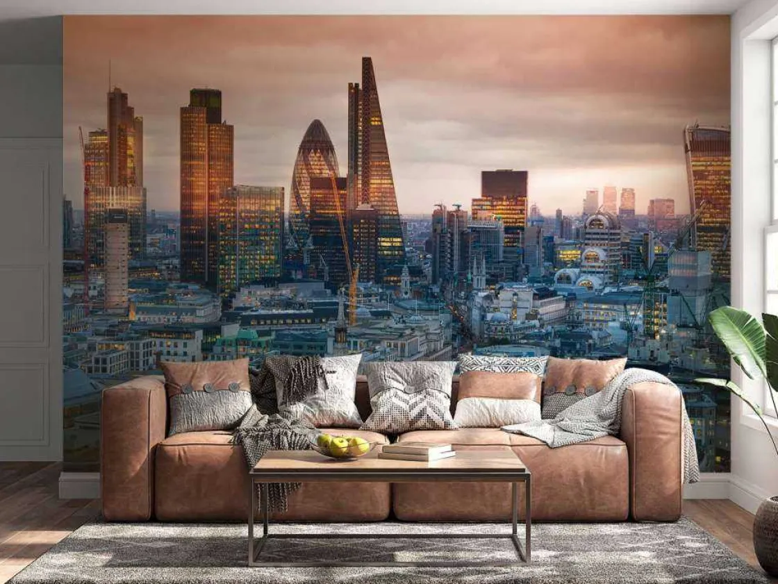 de_skyline_van_londen_fot_10.webp Online De skyline van Londen fotobehang Architectuur
