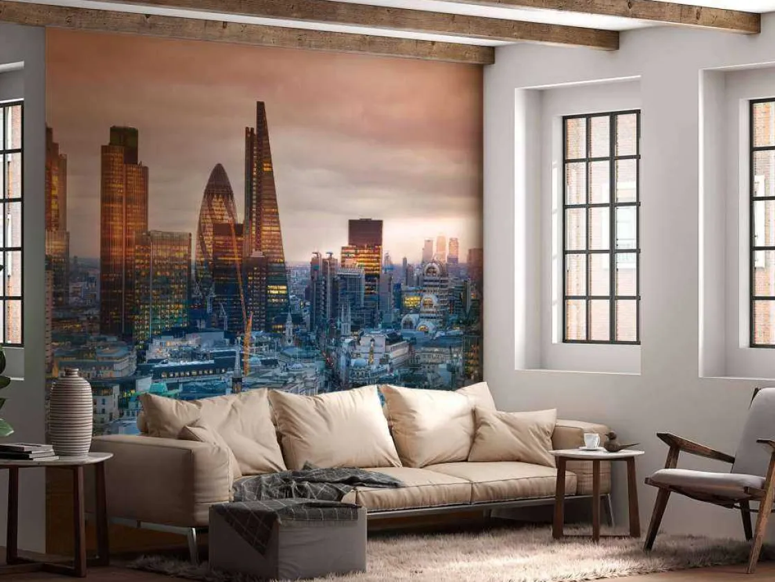 de_skyline_van_londen_fot_2.webp Online De skyline van Londen fotobehang Architectuur