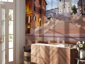 Best De Spaanse trappen in Rome fotobehang Steden | Architectuur