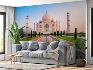 Outlet De Taj Mahal vanuit de tuin fotobehang Architectuur