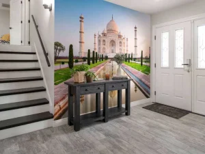 Outlet De Taj Mahal vanuit de tuin fotobehang Architectuur