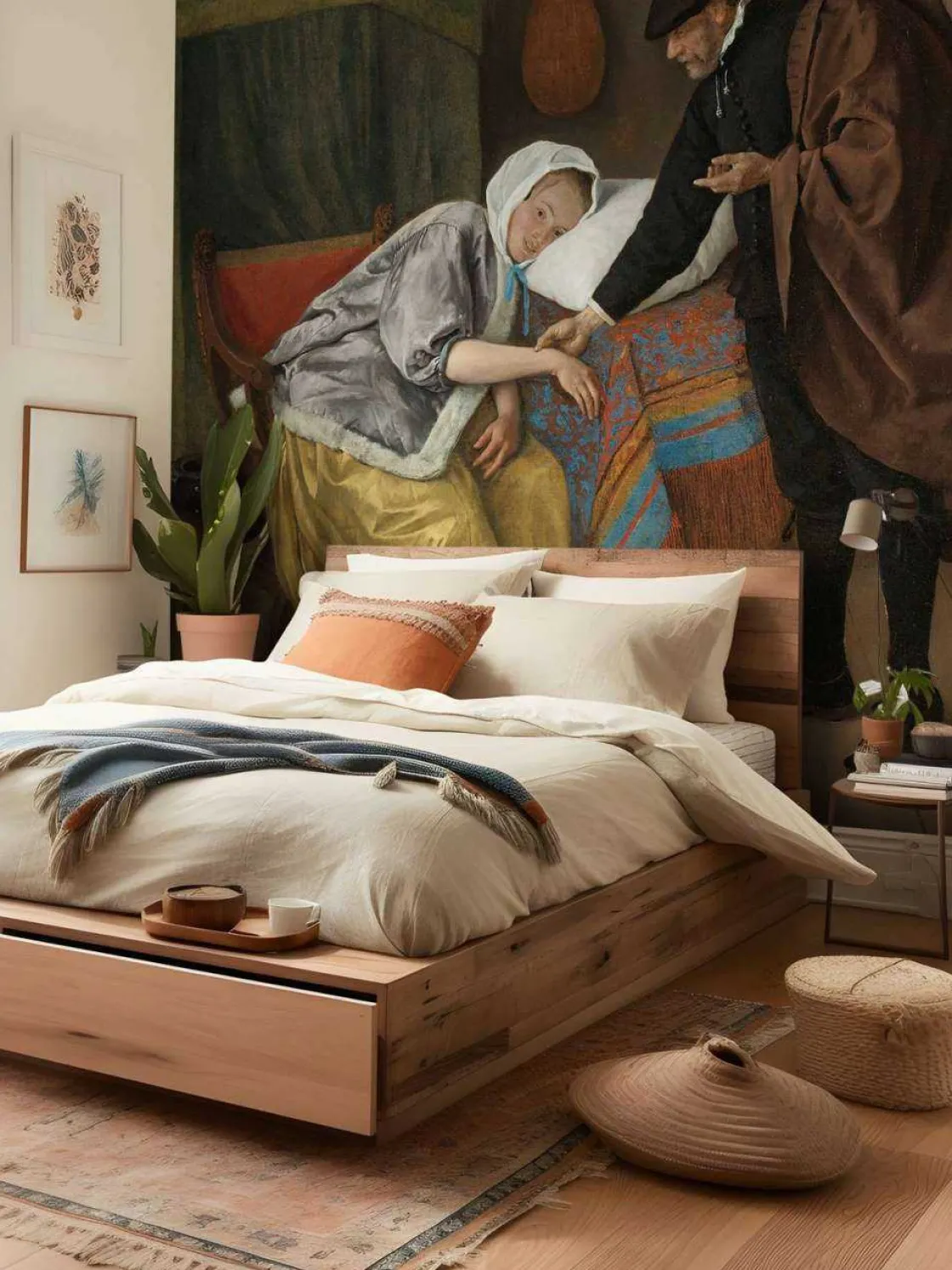 de_zieke_vrouw_fotobehang_1.webp Clearance De zieke vrouw fotobehang Kunst & Design