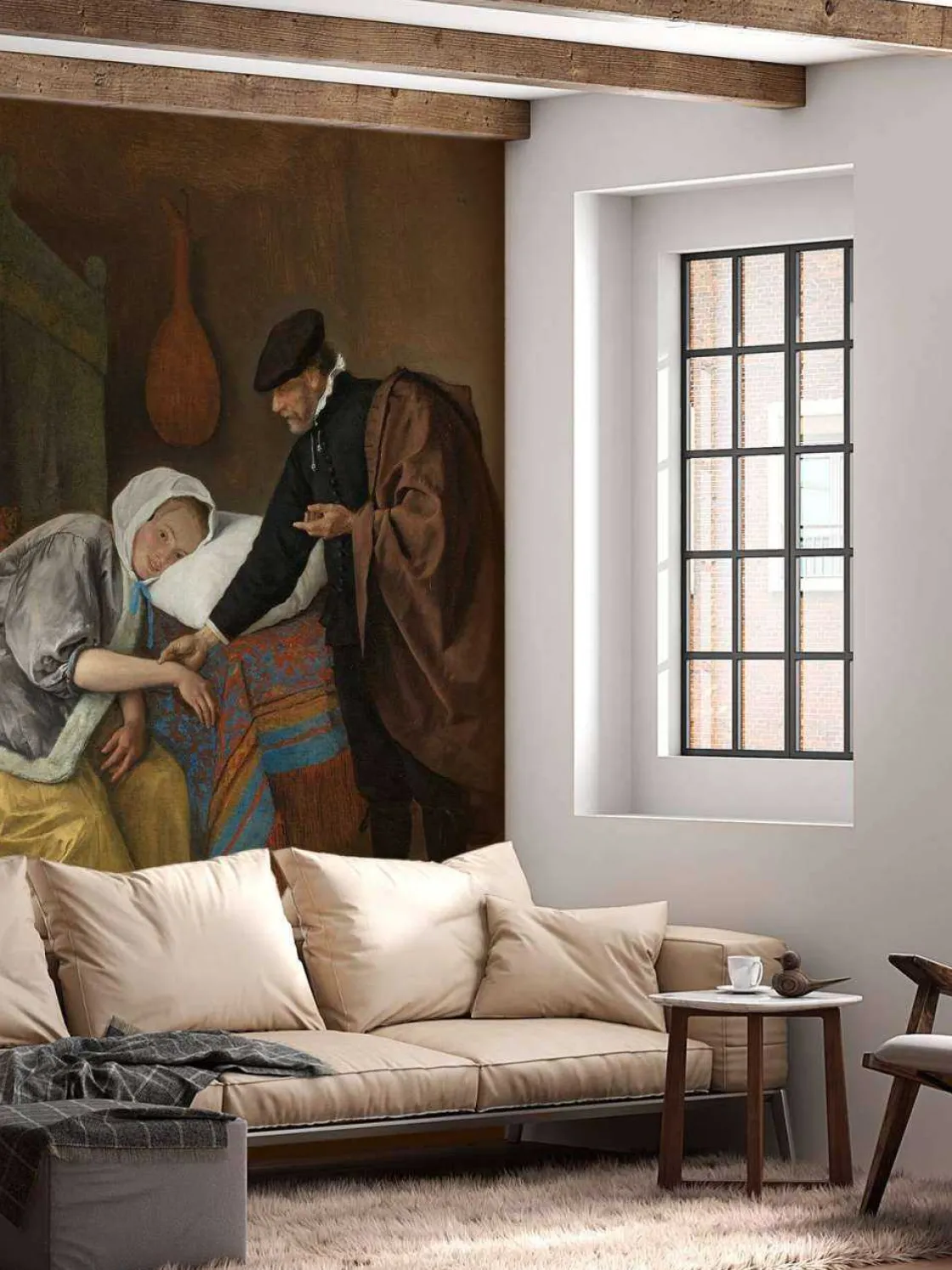 de_zieke_vrouw_fotobehang_2.webp Clearance De zieke vrouw fotobehang Kunst & Design