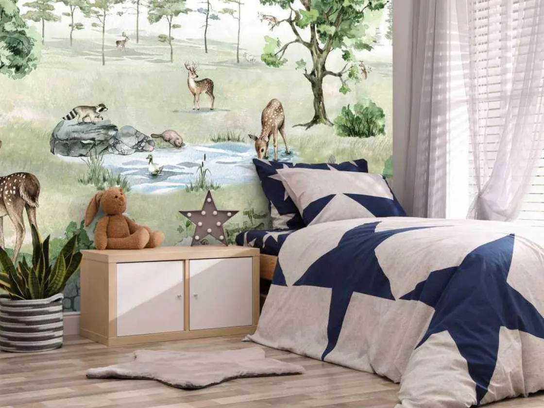 deer_forest__summer_7.webp Online Deer Forest - Summer Kinderkamer | Dieren