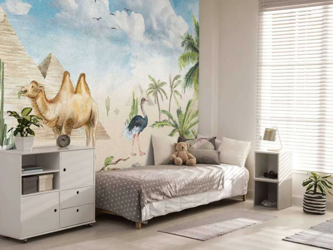 dieren_bij_de_piramides_5.webp Discount Dieren bij de piramides Kinderkamer | Dieren