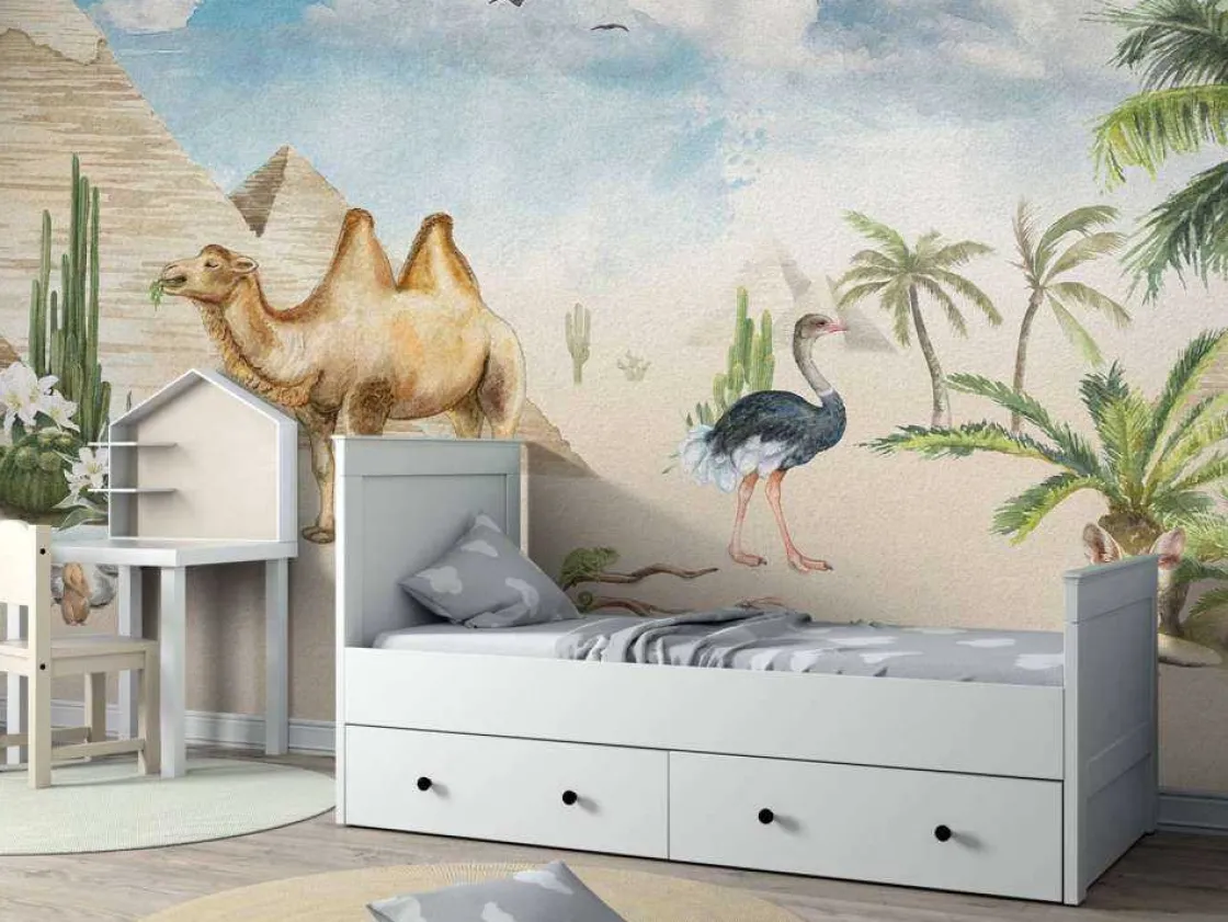 dieren_bij_de_piramides_7.webp Discount Dieren bij de piramides Kinderkamer | Dieren