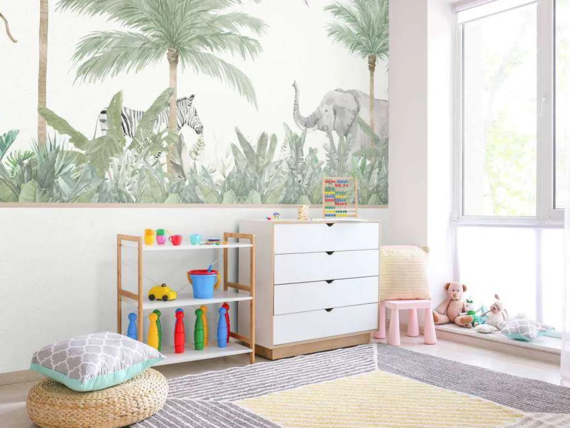 dieren_en_palmbomen_8.webp Sale Dieren en palmbomen Kinderkamer | Dieren