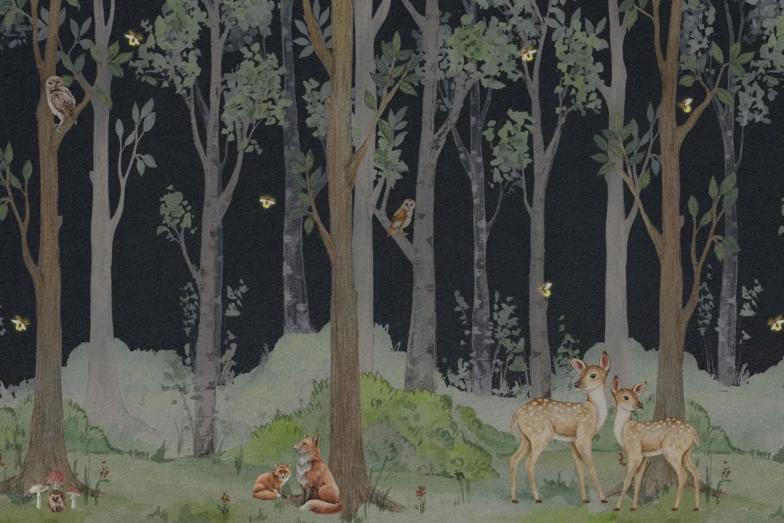 dieren_in_de_nacht_0.webp Fashion Dieren in de nacht Kinderkamer | Dieren