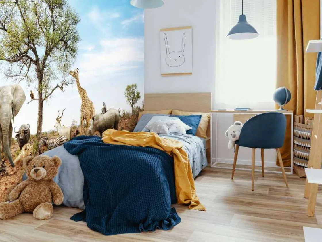 dieren_in_een_droog_lands_7.webp Best Dieren in een droog landschap fotobehang Tienerkamer | Dieren