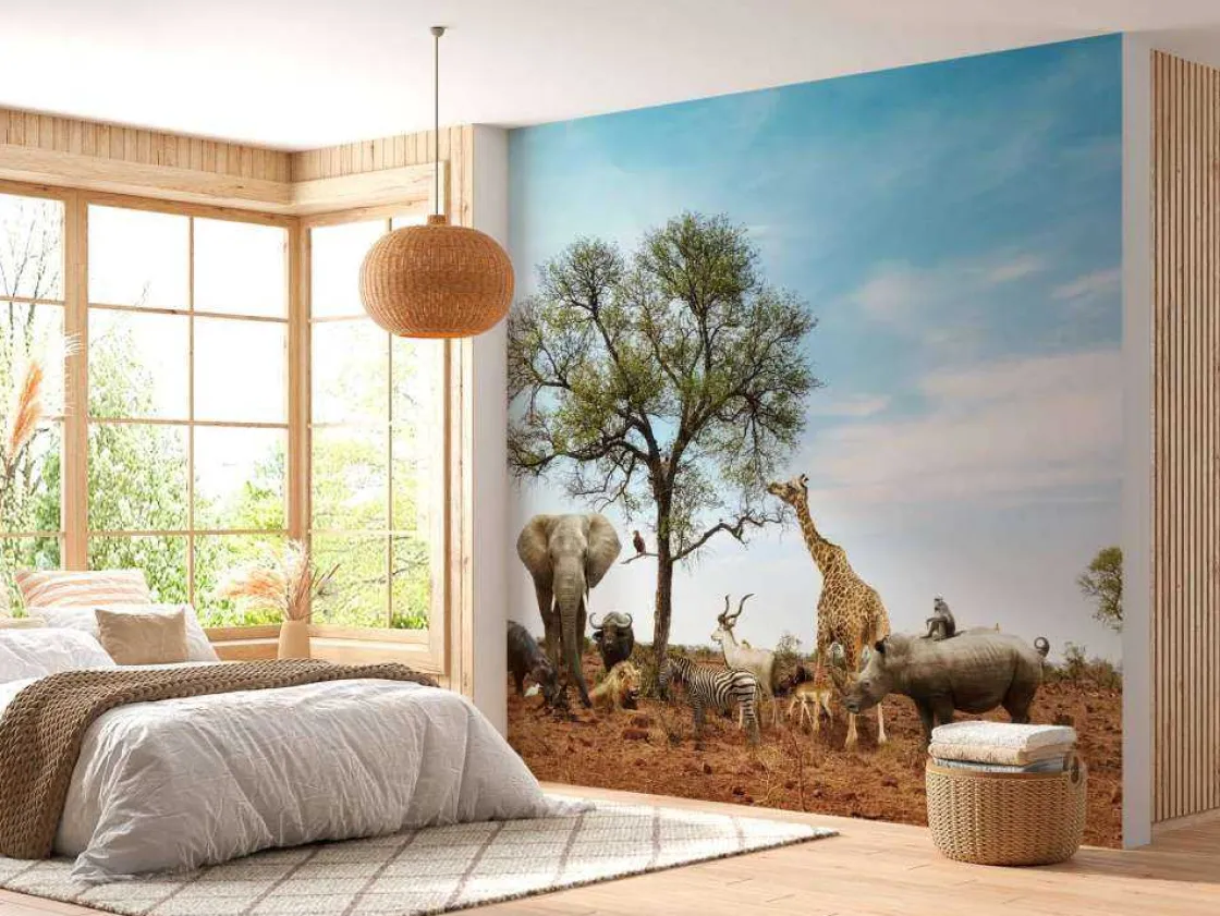 dieren_in_een_droog_lands_8.webp Best Dieren in een droog landschap fotobehang Tienerkamer | Dieren