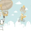 Best Dieren met ballonnen fotobehang Babykamer