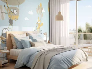 Best Dieren met ballonnen fotobehang Babykamer