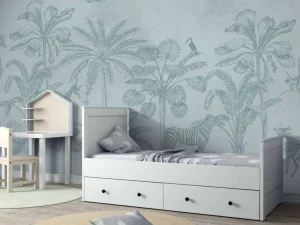 Fashion Dierenjungle blauw Kinderkamer | Dieren
