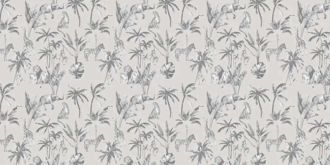 dierenjungle_patroon_grij_0.webp Hot Dierenjungle patroon grijs Kinderkamer