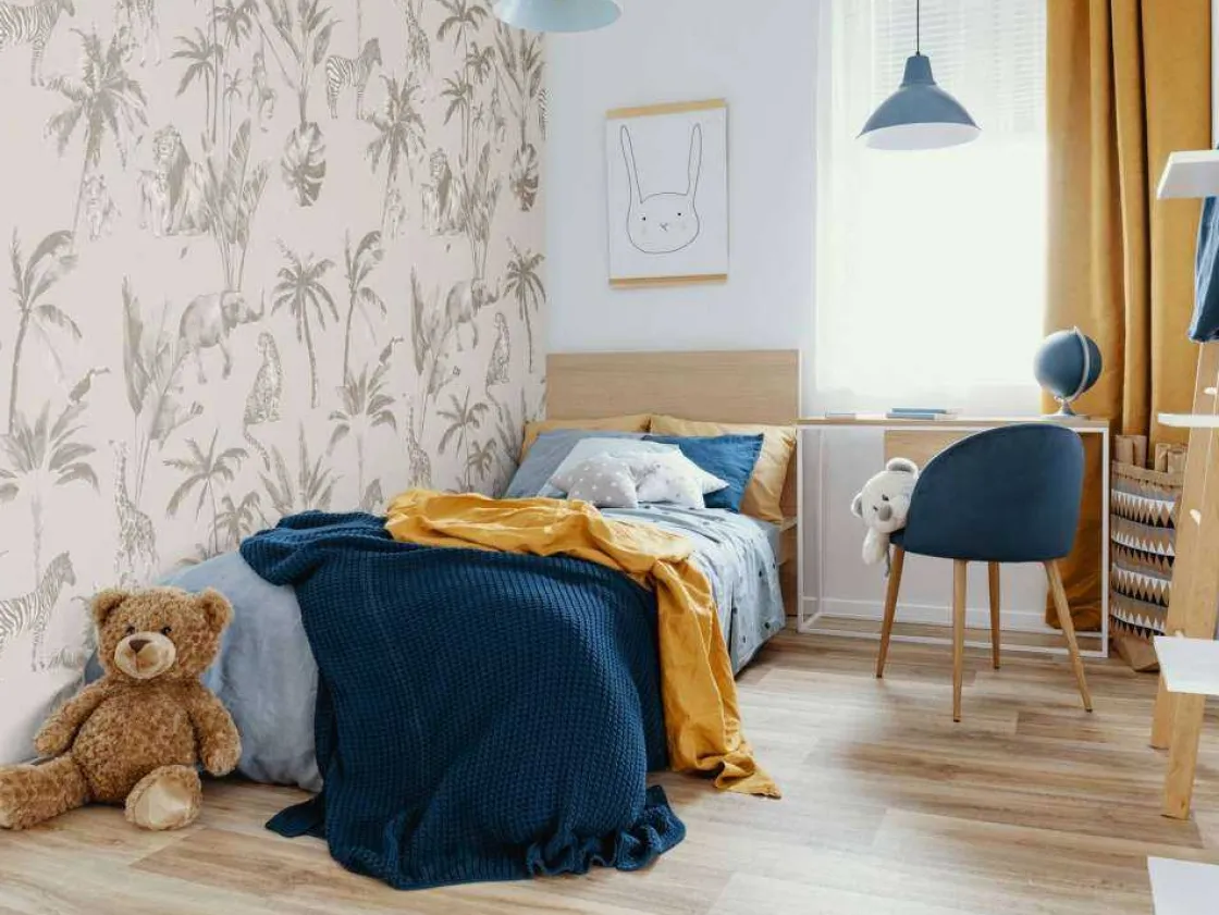 dierenjungle_patroon_taup_4.webp New Dierenjungle patroon taupe Kinderkamer