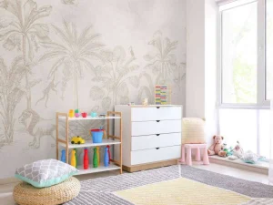 Hot Dierenjungle taupe Dieren | Kinderkamer