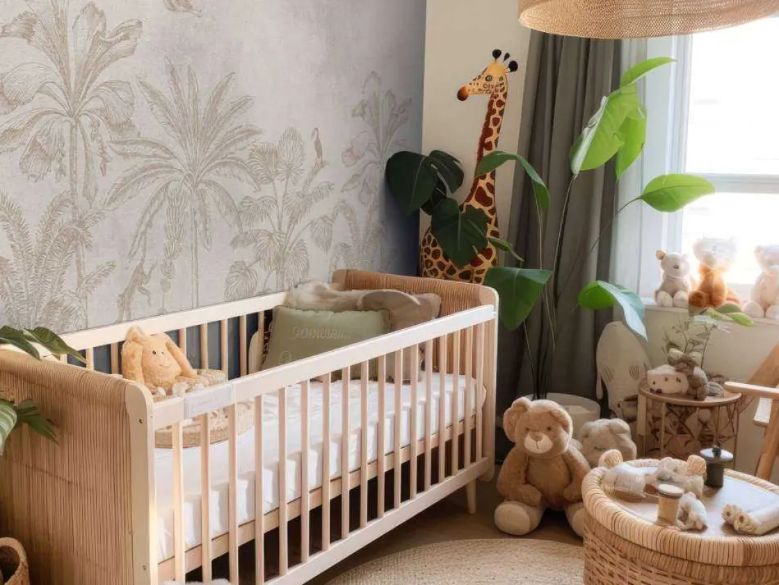 dierenjungle_taupe_7.webp Hot Dierenjungle taupe Dieren | Kinderkamer