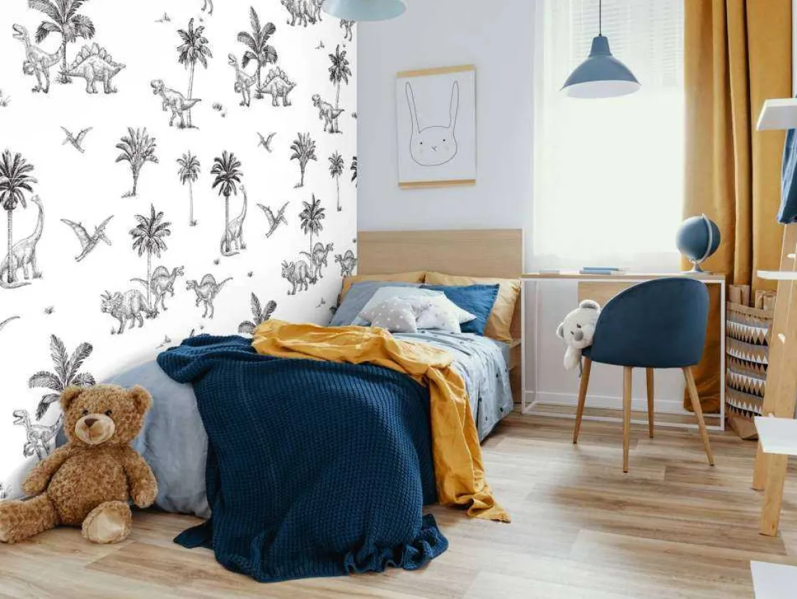 dino_patroon_in_zwartwit_6.webp Online Dino patroon in zwart-wit Kinderkamer | Dieren