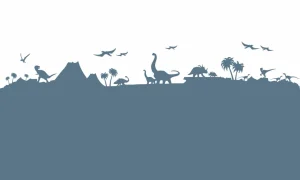 Clearance Dino silhouetten Kinderkamer