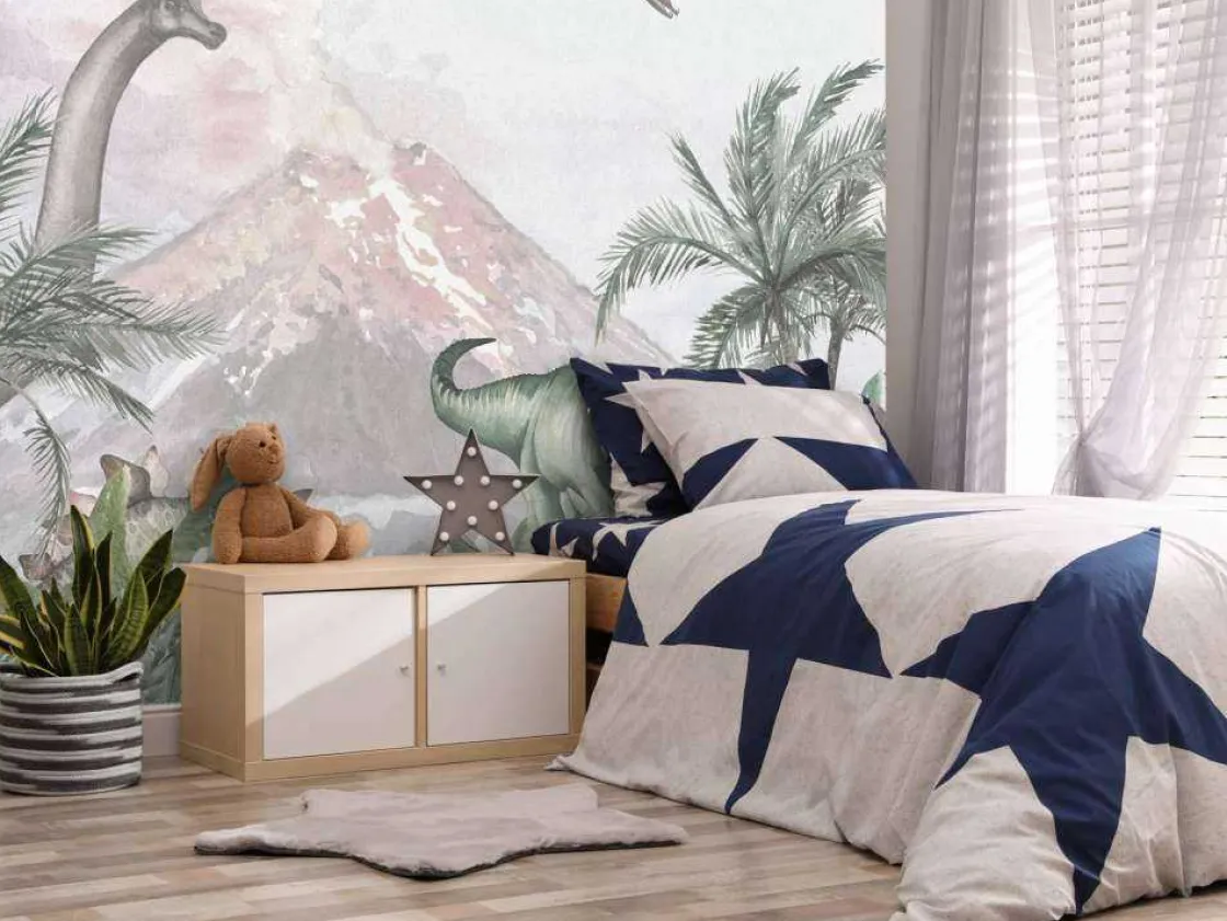 dinos_bij_een_vulkaan_12.webp Online Dino's bij een vulkaan Kinderkamer | Dieren