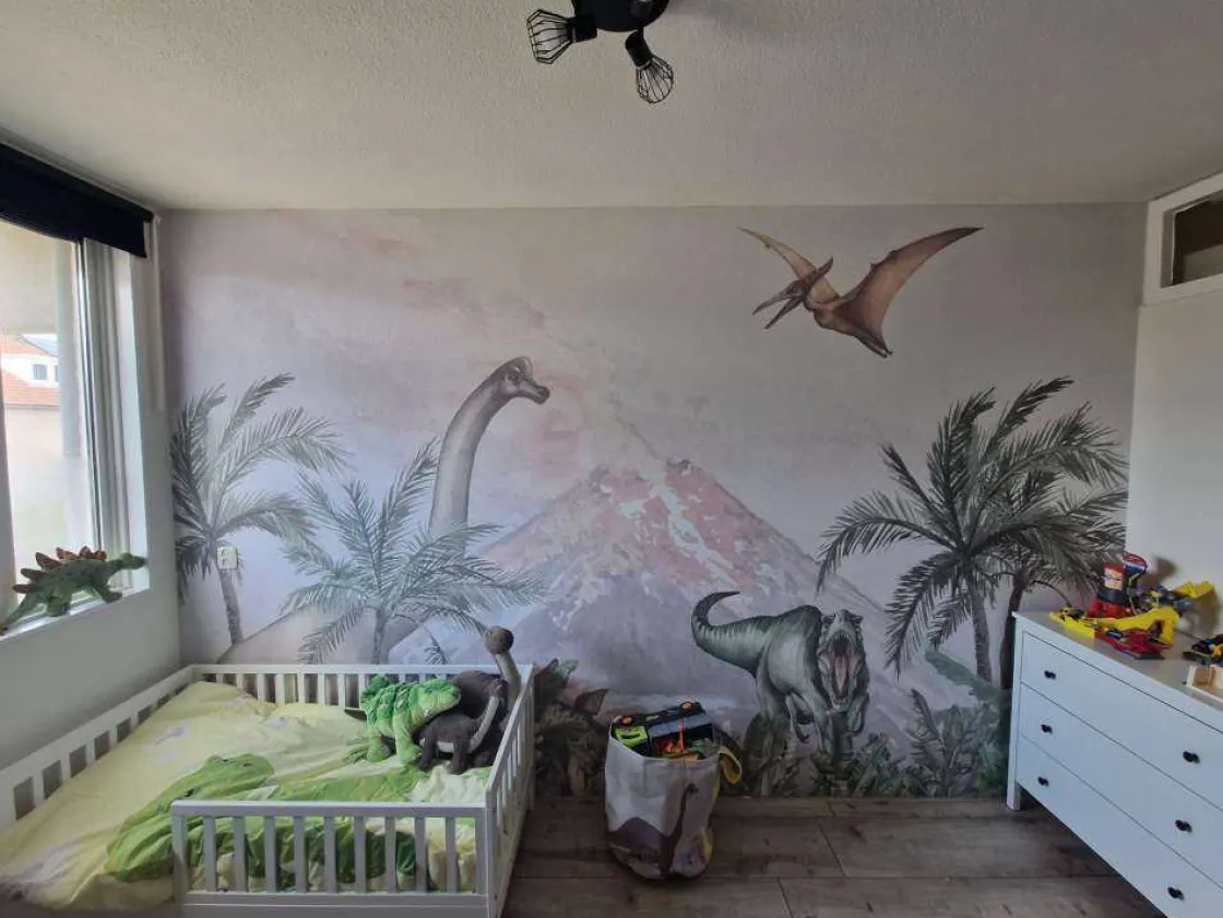 dinos_bij_een_vulkaan_8.webp Online Dino's bij een vulkaan Kinderkamer | Dieren