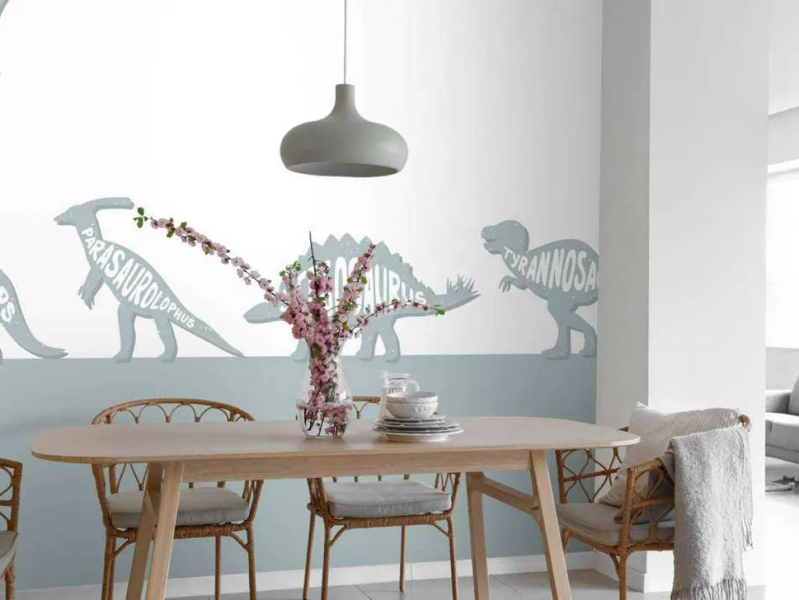 dinos_met_tekst_in_blauw_10.webp Hot Dino's met tekst in blauw Kinderkamer | Dieren