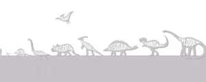 Clearance Dino's met tekst in roze Kinderkamer | Dieren