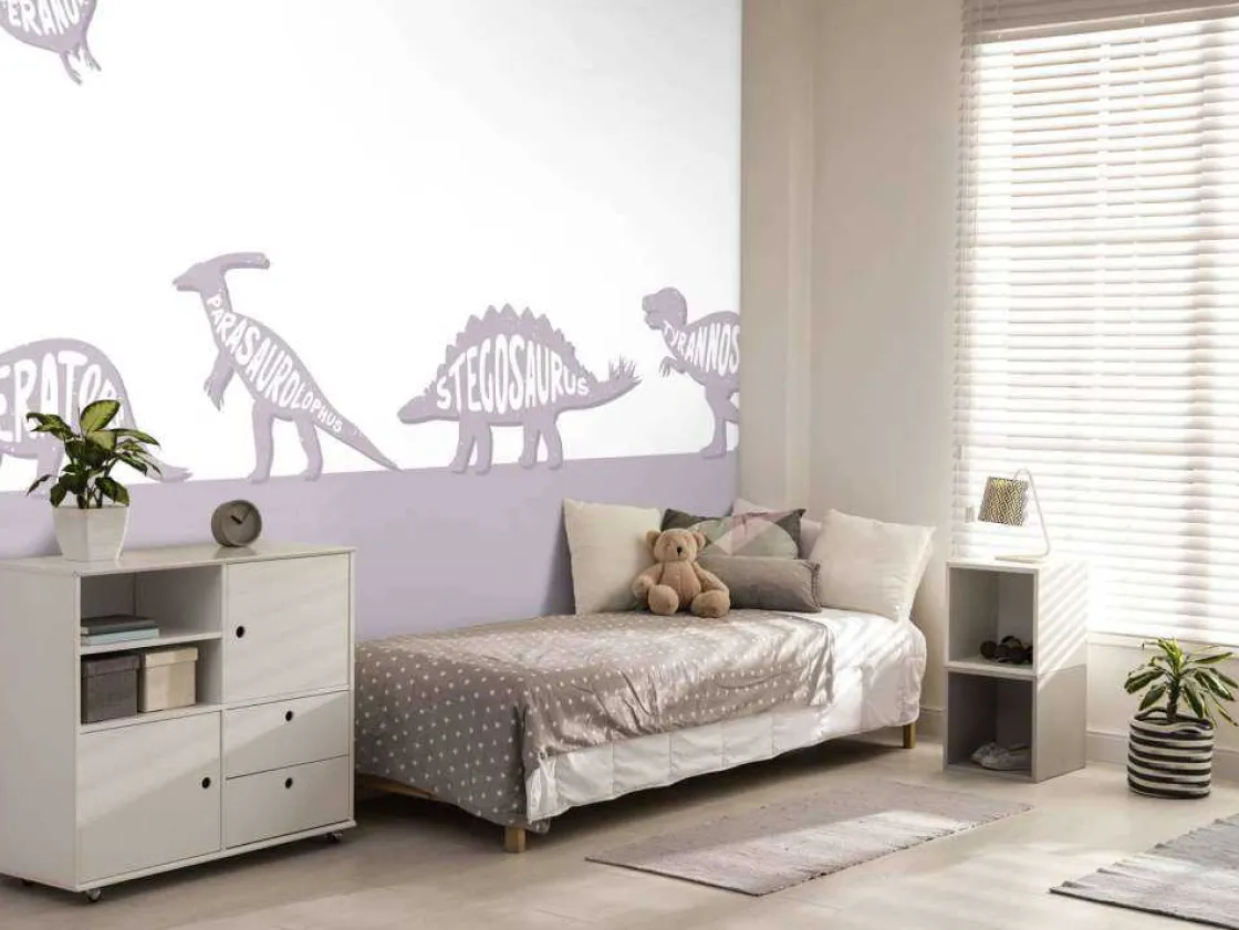 dinos_met_tekst_in_roze_1.webp Clearance Dino's met tekst in roze Kinderkamer | Dieren