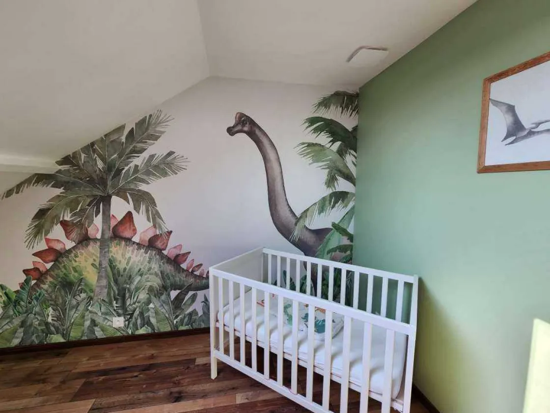 dinosaurussen_in_de_jungl_3.webp Outlet Dinosaurussen in de jungle Kinderkamer | Dieren