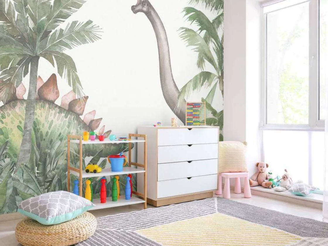 dinosaurussen_in_de_jungl_9.webp Outlet Dinosaurussen in de jungle Kinderkamer | Dieren