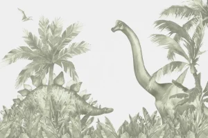 New Dinosaurussen in groen Kinderkamer | Dieren