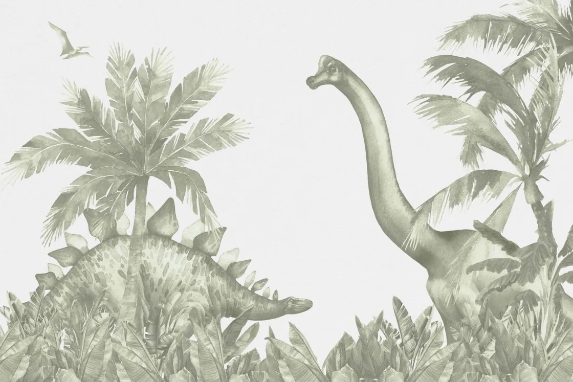 dinosaurussen_in_groen_0.webp New Dinosaurussen in groen Kinderkamer | Dieren