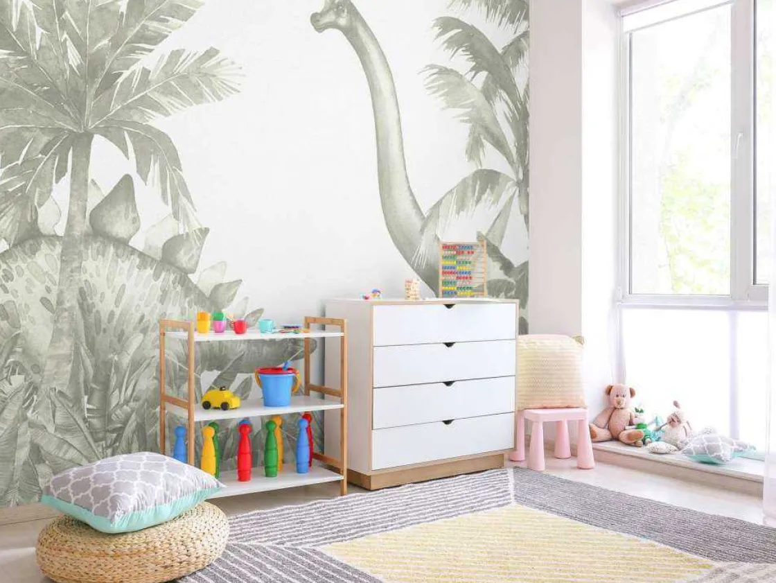 dinosaurussen_in_groen_4.webp New Dinosaurussen in groen Kinderkamer | Dieren