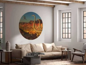 Outlet Dinosaurussen tijdens het Jura tijdperk fotobehang Kinderkamer | Dieren