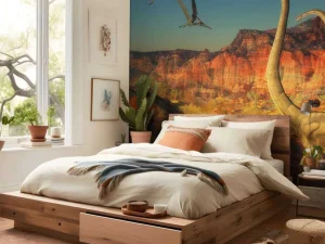 Outlet Dinosaurussen tijdens het Jura tijdperk fotobehang Kinderkamer | Dieren
